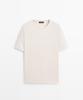 Masimodutti 100% Cotton T-Shirt Shoulder Detail