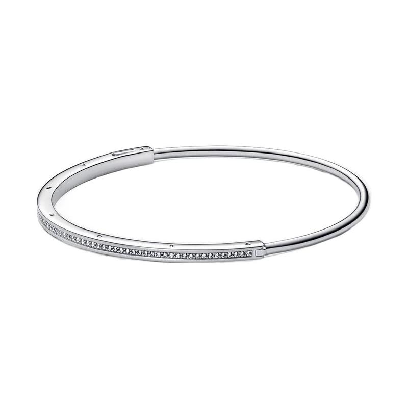 Pandora Signature Series Pavé pavé classic 925 silver synthetic cubic zirconia bracelet for women 592313C01