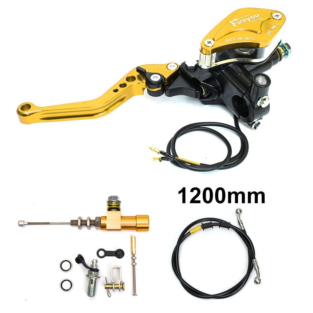 Universal 12.7mm Motorcycle Hydraulic Clutch Kit wIth Lever for Honda Yamaha Kawasaki Suzuki Motos Embrague Repair Accessories