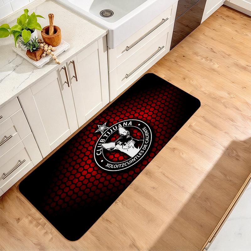 Club Tijuana Logo Flannel Kitchen Mat Christmas Soft Area Rug Non Slip Floor Carpet Home Decoration
