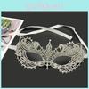 Adult Lace Face Mask With Sparkling Embellishments For Costume Parties Or Halloween