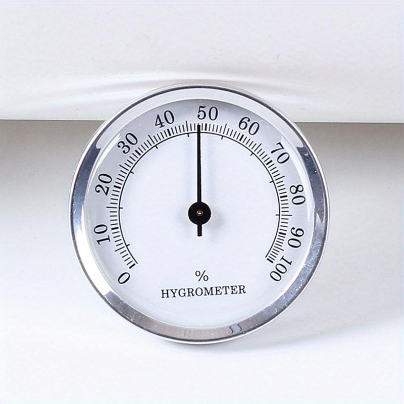 1/2Pcs Hygrometer Round Analog Hygrometer for Cigar Humidor, Accurate Reliable Cigar for CASE Small Round Accurate Cigar Hygrom