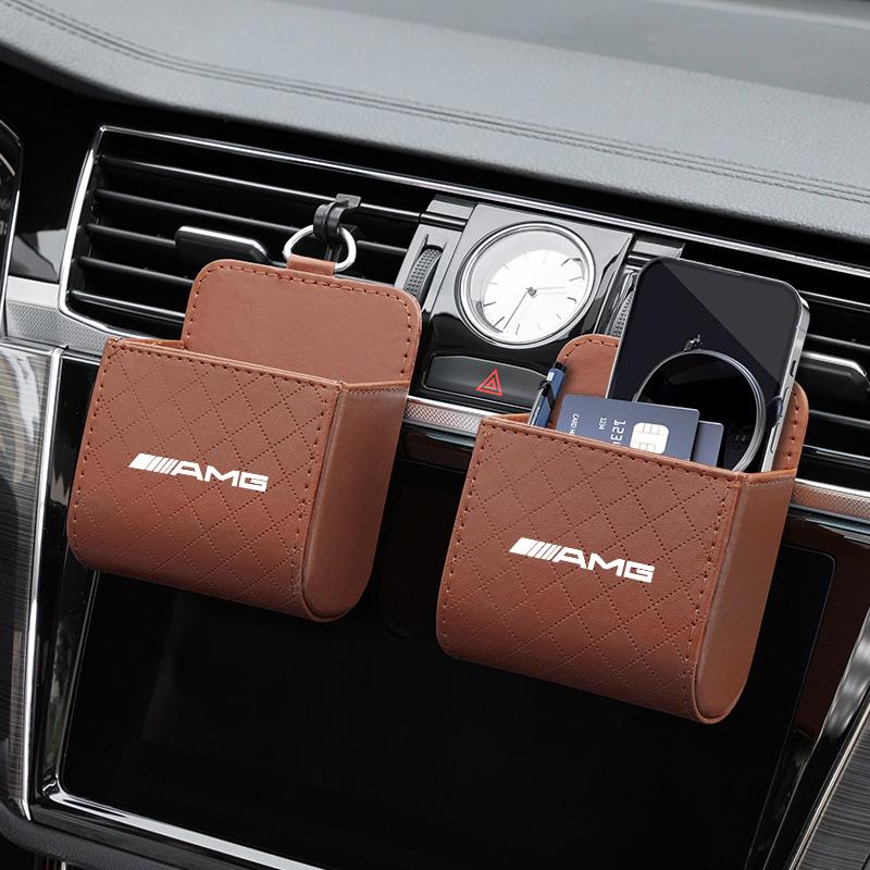 Car Air Outlet Storage Box Mobile Phone Key Organizer For Mercedes Benz AMG W204 W205 W203 W206 W211 W212 W213 W140 W210 W169