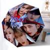1pc BTS Members Automatic Folding Umbrella, Automatic Folding Umbrella with 8 Ribs, Convenient for Outdoor Use  093