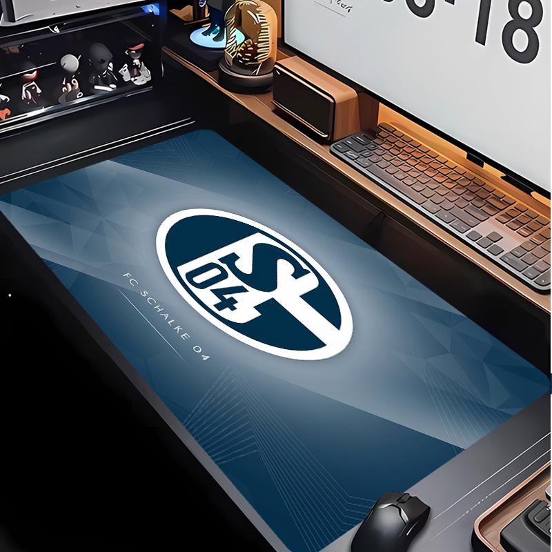 Tappetino per Mouse con Motivo Calcio Schalke 04 Non?Tappetino Mouse da Gioco Antiscivolo con Base in Gomma per Scrivania Ufficio Casa