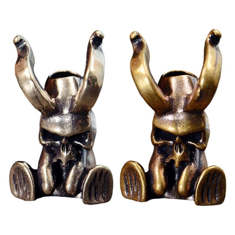 Stylish Copper/Brass Devil Charm Decorative Pendant For Outdoor Gear Jewelry Crafting Creative Gothic Gift
