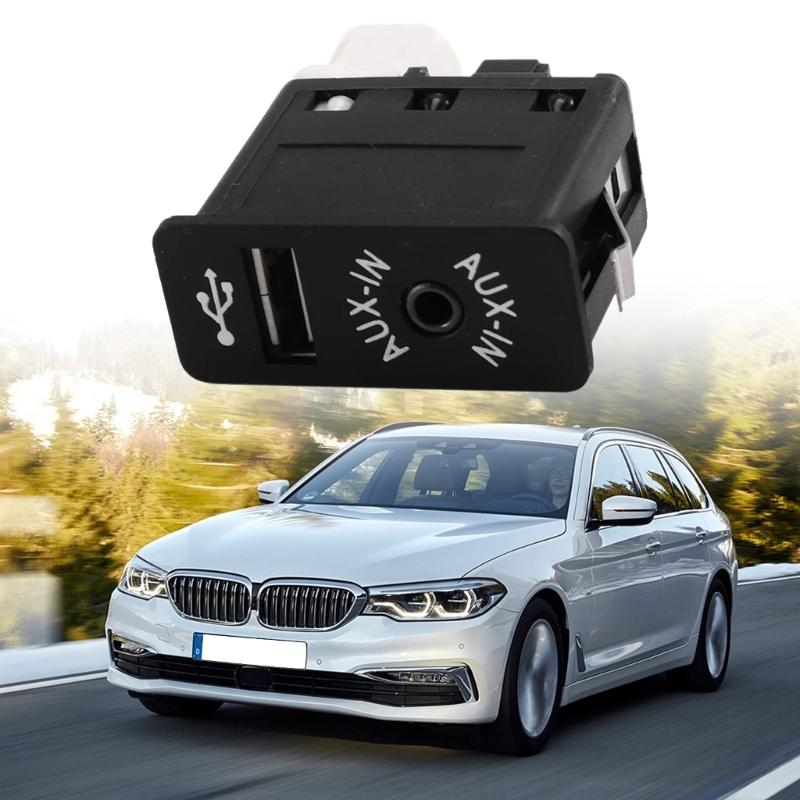 USB AUX Input Socket Switch Replacement AUX In Plug Auxiliary Input Socket Adapter for E60 E61 E63 E64 E81 E82 E84 E87