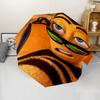 Bee Movie Print Automatic Umbrella, 8 Rib Iron Frame, Plastic Handle, Suitable for Outdoor Travel &Daily , Ideal Gift