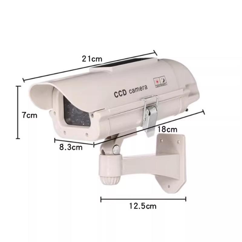 Solar-Powered Outdoor Fake Camera with Light and Motion Sensor