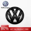 För VOLKSWAGEN VW 1 st Universellt Svart Emblem för Volkswagen TIGUAN POLO, Fram Bak Huvmärke