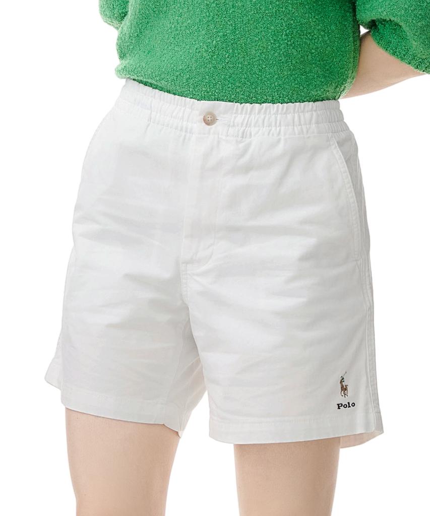 POLO RALPH LAUREN [Kolekcja Biała] Klasyczne Spodenki Polo Prepster - Białe
