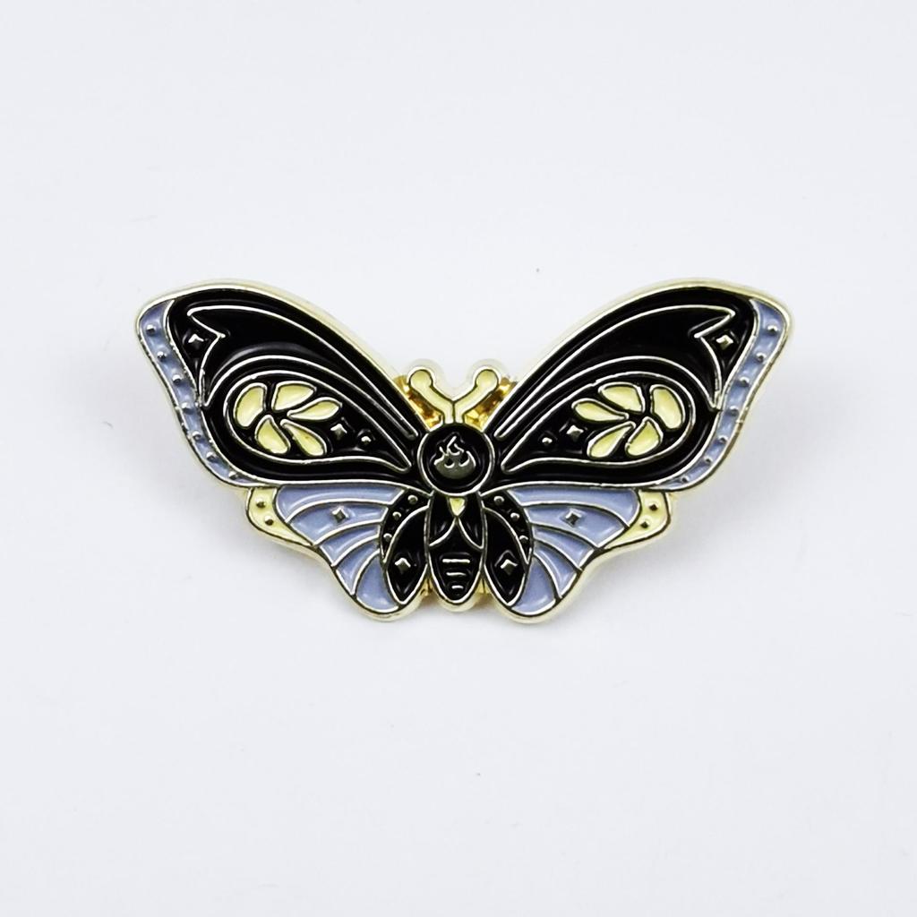 Butterfly Cartoon Insect Brooch Pin - Unique Design Alloy Badge and Corsage Accessory