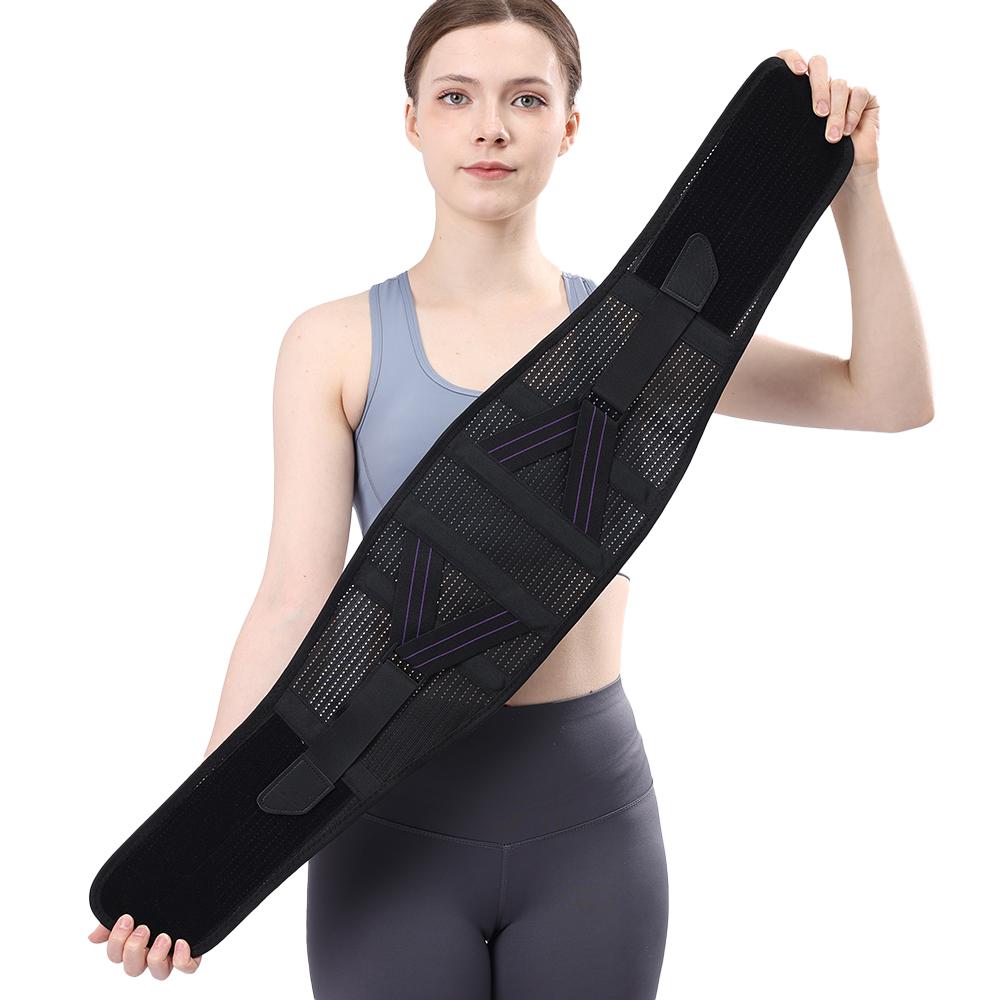 Lower Back Brace For Back Pain Relief, Breathable Lower Back Support For Women Men, Adjustable Lumbar Support Belt With 4 Stays