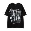 YPRS Men's & Women's American Embroidered High Street Loose Crew Neck Short Sleeve T-Shirt - Summer Couple Style