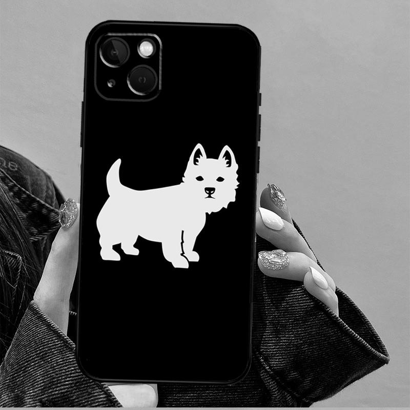 West Highland Terrier Westie Funda For iPhone 15 16 Pro Max 12 13 Mini 11 14 Pro Max XS X XR 15 16 Plus Case