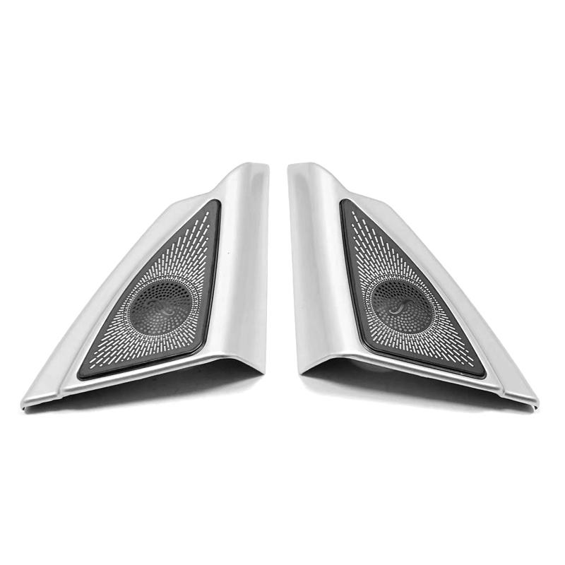 

Для Toyota Highlander Kluger XU70 2020 2024 2024 2024 ABS автомобиль стойка двери стерео аудио динамик крышка отделка наклейка аксессуары серебряный