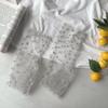 Women's Harajuku Breathable Transparent Mesh Small Love Socks.Lady Net Yarn Fishnet Love Socks