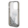 Karl Lagerfeld Klhcp15Llkknsk Iphone 15 Pro 6.1 Transparent Hardcase Liquid Glitter Ikonik