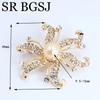 Luxury Jewelry 100% Genuine Natural Freshwater Pearl Wedding Micro-inlaid Zircon Coat Women All Match Accessories Pin Brooch
