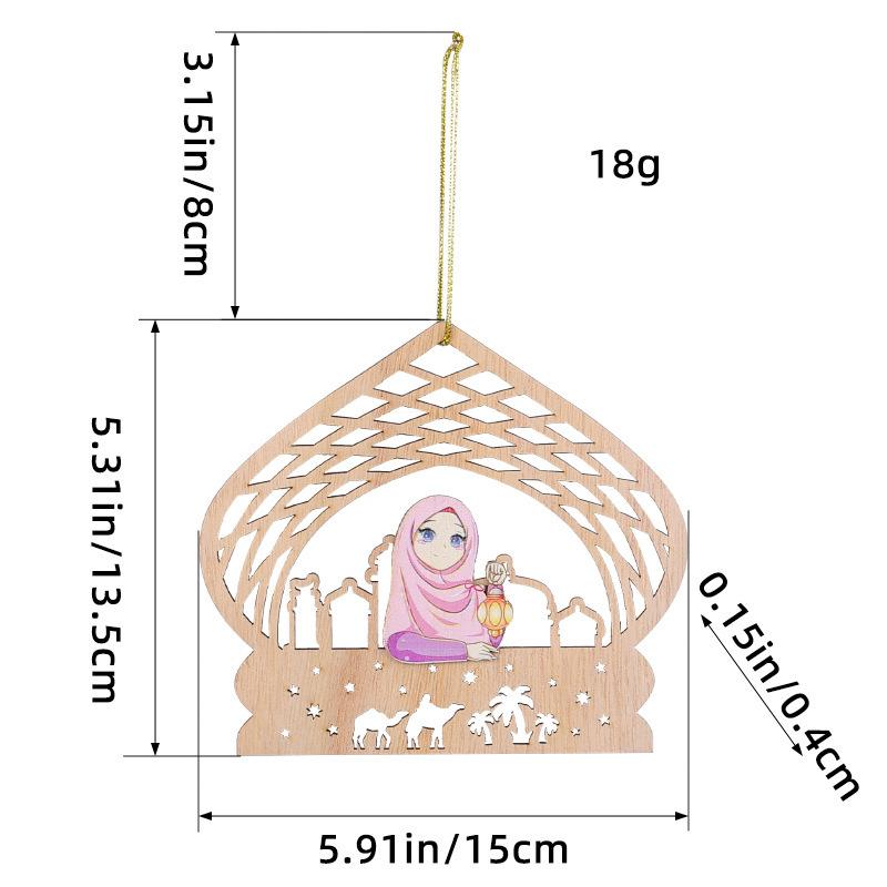 

Деревянный кулон Девушка Замок Фестиваль Орнамент Подвеска Дверь автомобиля Подвеска U2-20 Log Color Girl
