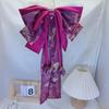 Contrast Color Satin Ribbon Headdress Sweet Christmas Hair Accessory Oversized Bow Hair Clip  Daily