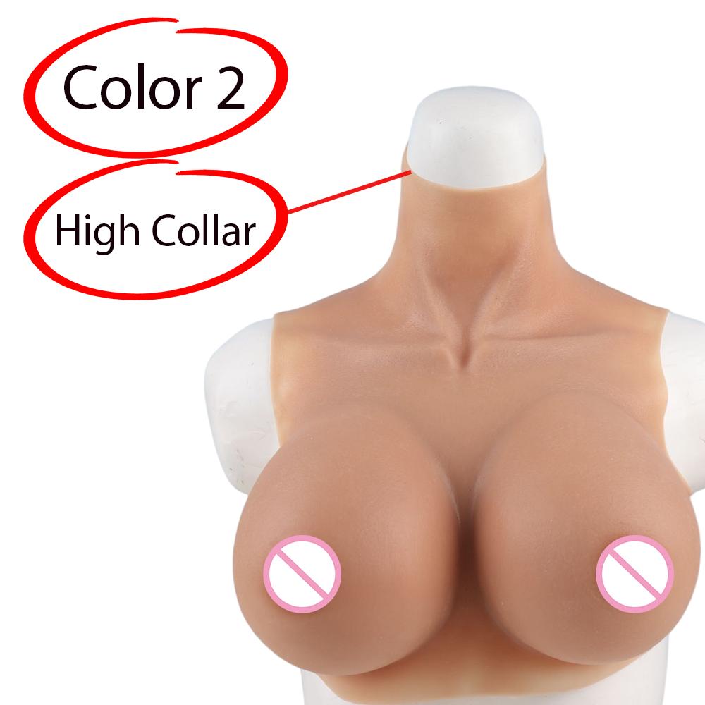 Tgirl Realistic Silicone Tits Fake Breast Forms False Boobs H Cup for Crossdresser Shemale Transgenders Transvestite Breastplate