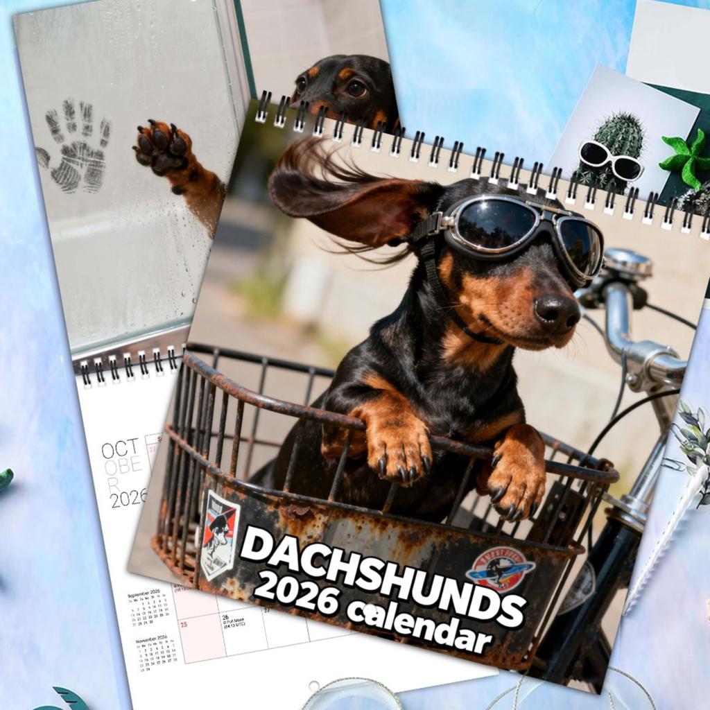 Wandkalender 2026, Kalender mit lustigem Thema, Lustiges Chat-Geschenk, Perfekte Wahl für den Heimgebrauch.
