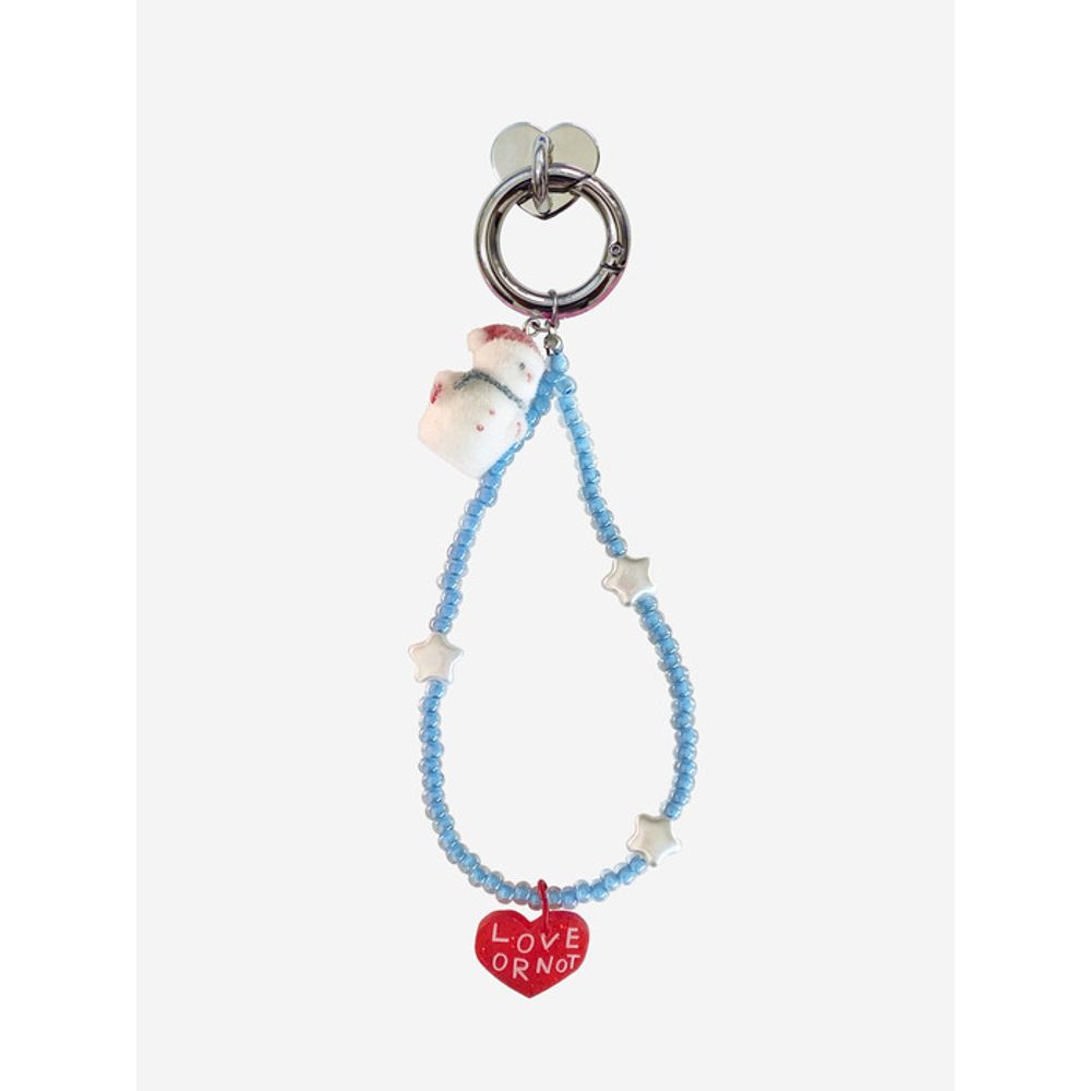 Love or Not Snowman-Sky Beads Strap/Keyring&Tok