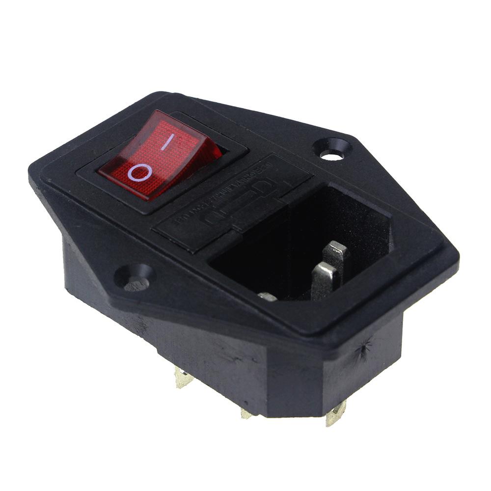 3D Printer Power Socket with Switch & Fuse