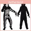Skull Childrens Print Jumpsuit Horror Theme Skeleton Cos Halloween Set Clothes