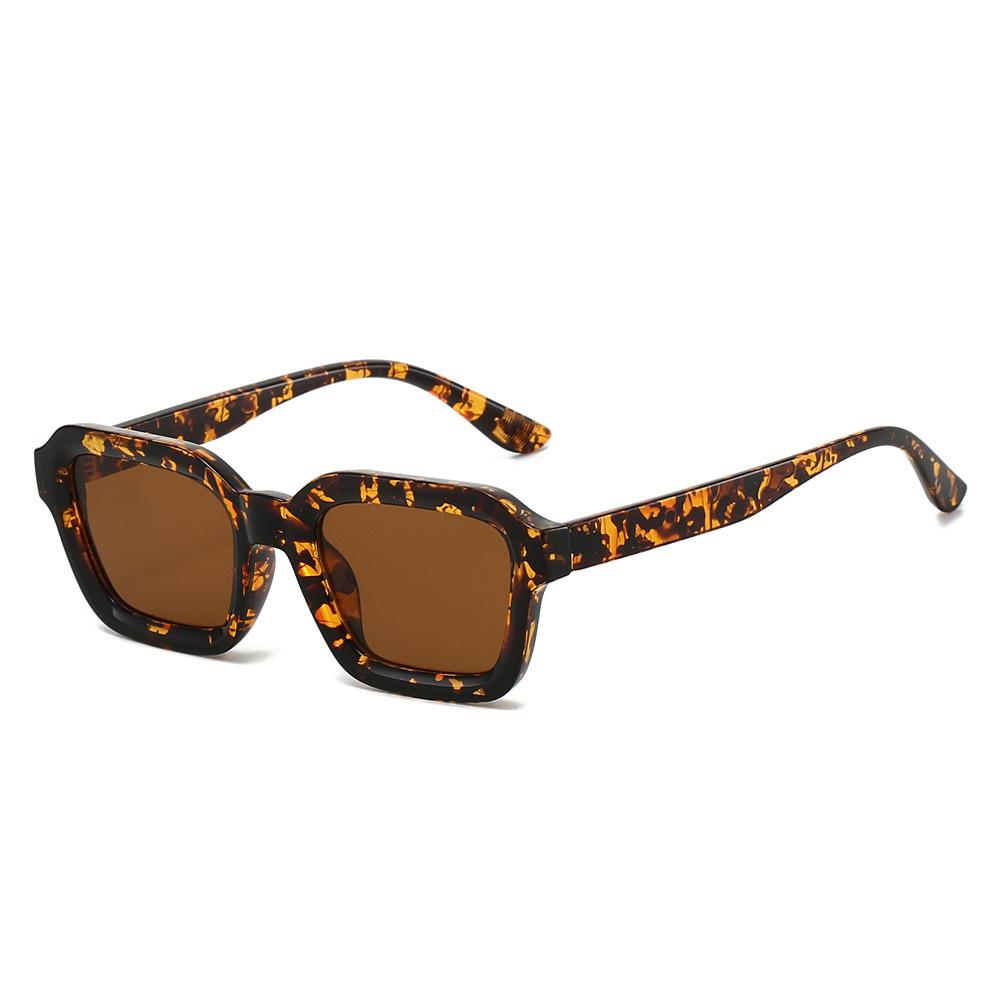 2026 New Fashionable HD Simple Square Frame Women's Sunglasses Retro Neutral Premium UV400 Multi Color Lens Sunscreen Glasses