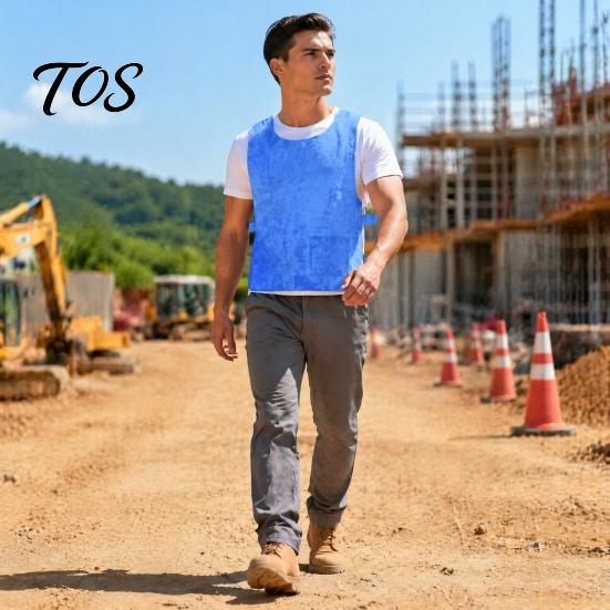 Wiederverwendbares Kühlkleidungsstück für Männer und Frauen, Unisex-Weste, Verstellbare Jacke, Kaltes Tanktop, Leichte Ausrüstung für Erwachsene, Oberteil für Radfahren, Laufen, Outdoor-Sportarten
