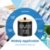 New Dishwasher Pod Holder with Lid Dishwasher Tablet Container Wide Opening Dishwasher Pod Storage Round Dishwasher Pod Canister