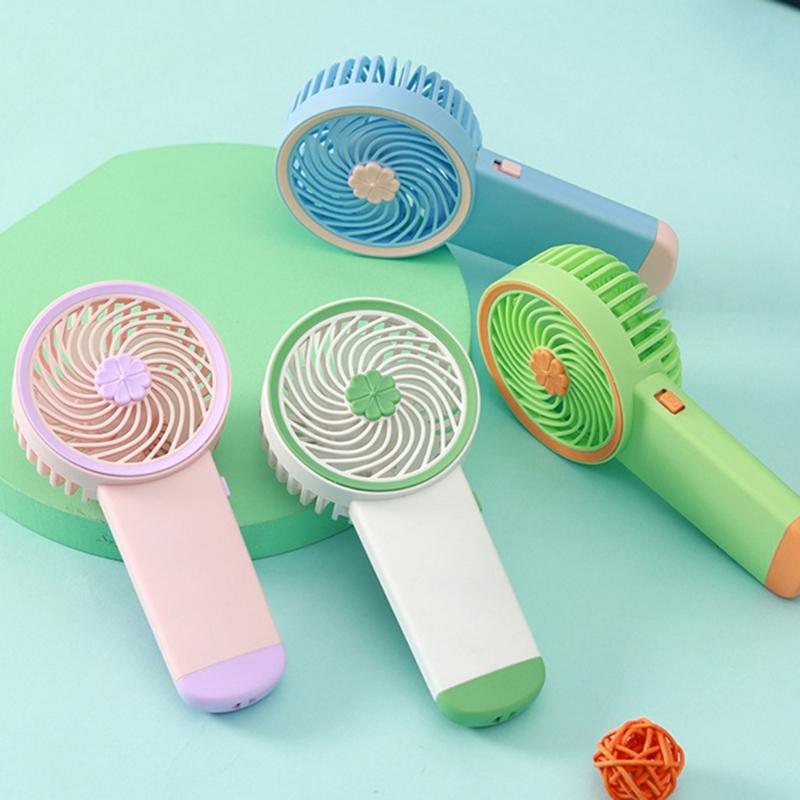 AM3 Battery Operated Powerful Handheld Fan Portable Small Lightweight Makeup Fan for Girl Women Adults Indoor Outdoor