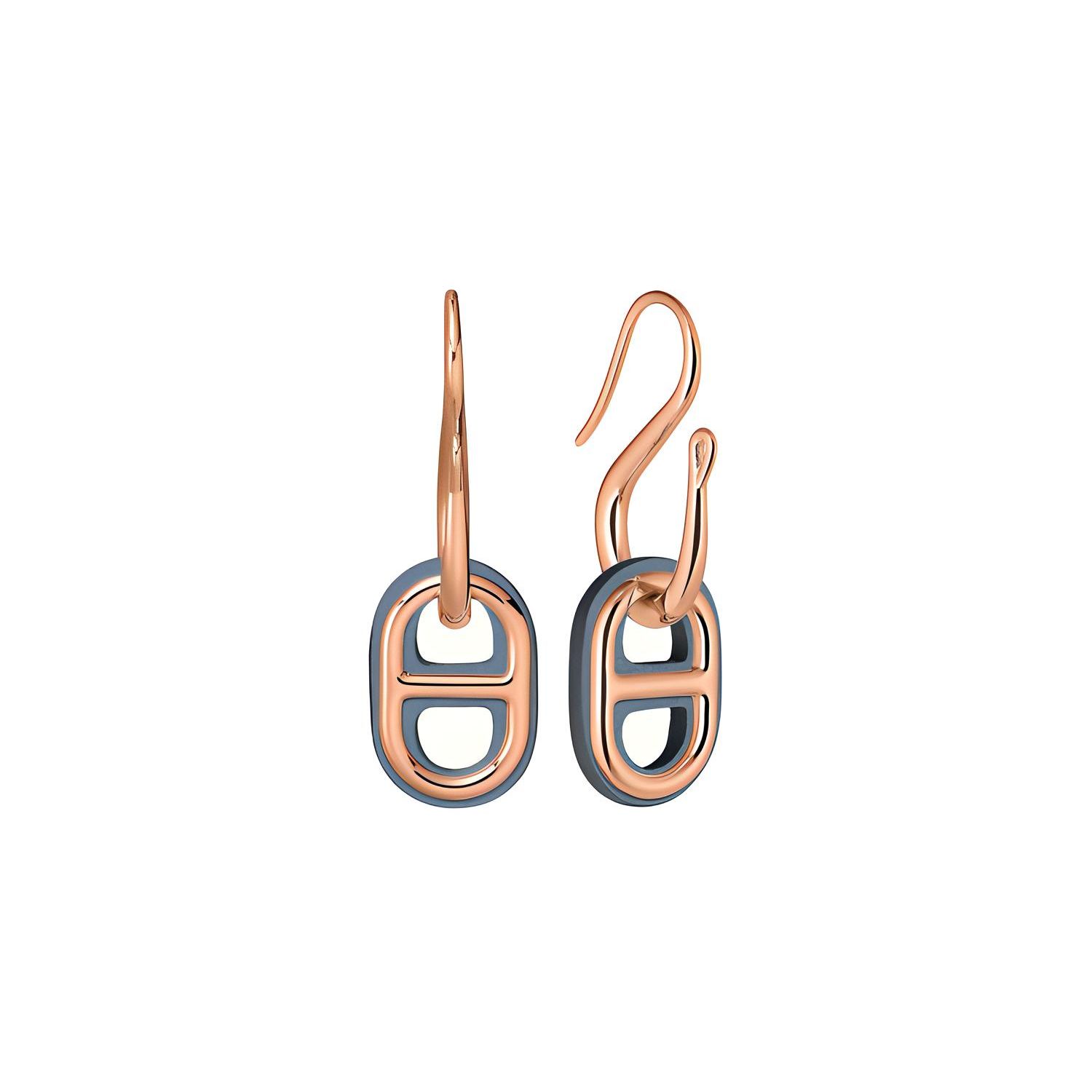 

Hermes OMaillon Rose Gold Plated Earrings Women earrings Linen-Blue H079527CDJ7 Linen Blue,F