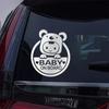 For Fiat JAC Chevrolet Ford GEELY Jeep Auto Universal Accessories Baby On Board Car Warning Stickers Creative Cartoon Decal