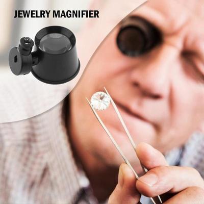 Jewelers Eye Loupe,10X Pocket Jewelry Loupe, Jewelers Eye Magnifying Glass Magnifier for Jewelry Watch