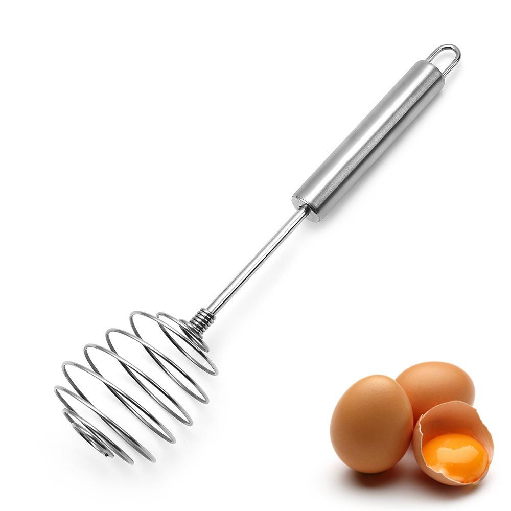 Stainless Steel Spring Ball Whisk Handheld Cream Mixer Practical Hand Egg Mixer  Baking Tool