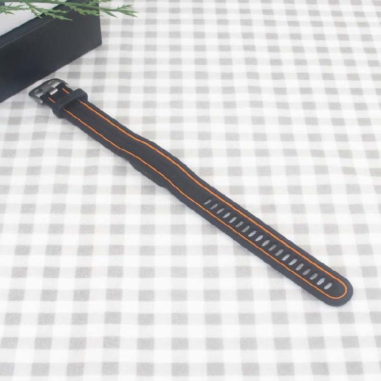 Two Tone Silicone Wristband, Replacement Watch Strap with Flexible Adjustment for Workdays, Exercise, and Travel