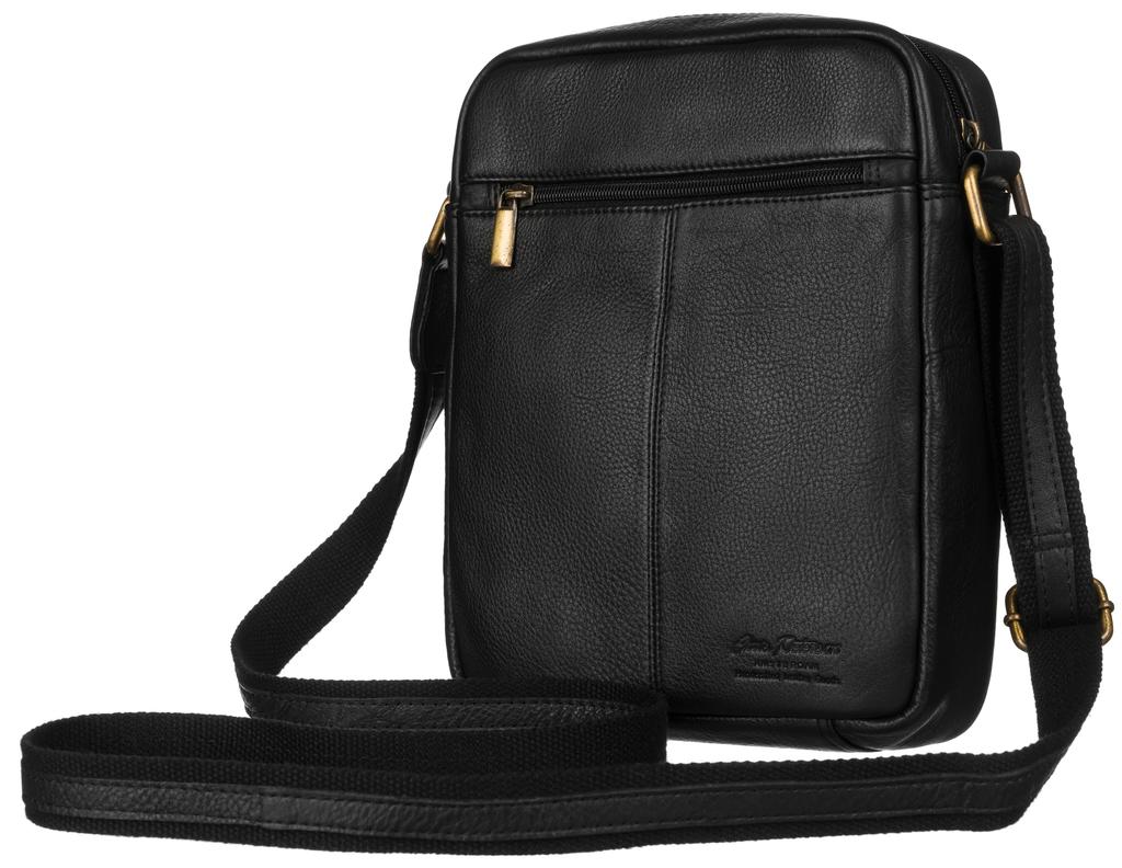 Men's Leather Bag with Zipper Pocket - Peterson
