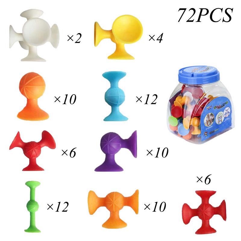 Soft Silicone Sucker Popular Dart Toy DIY Animal/Human Silicone Sucker Model Assembly Decompression Dart Throwing Games For Kids