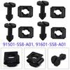 4 Set For Honda Plastic Engine Cover Stud And Stay Grommet Kit 91501-SS8-A01 NEW