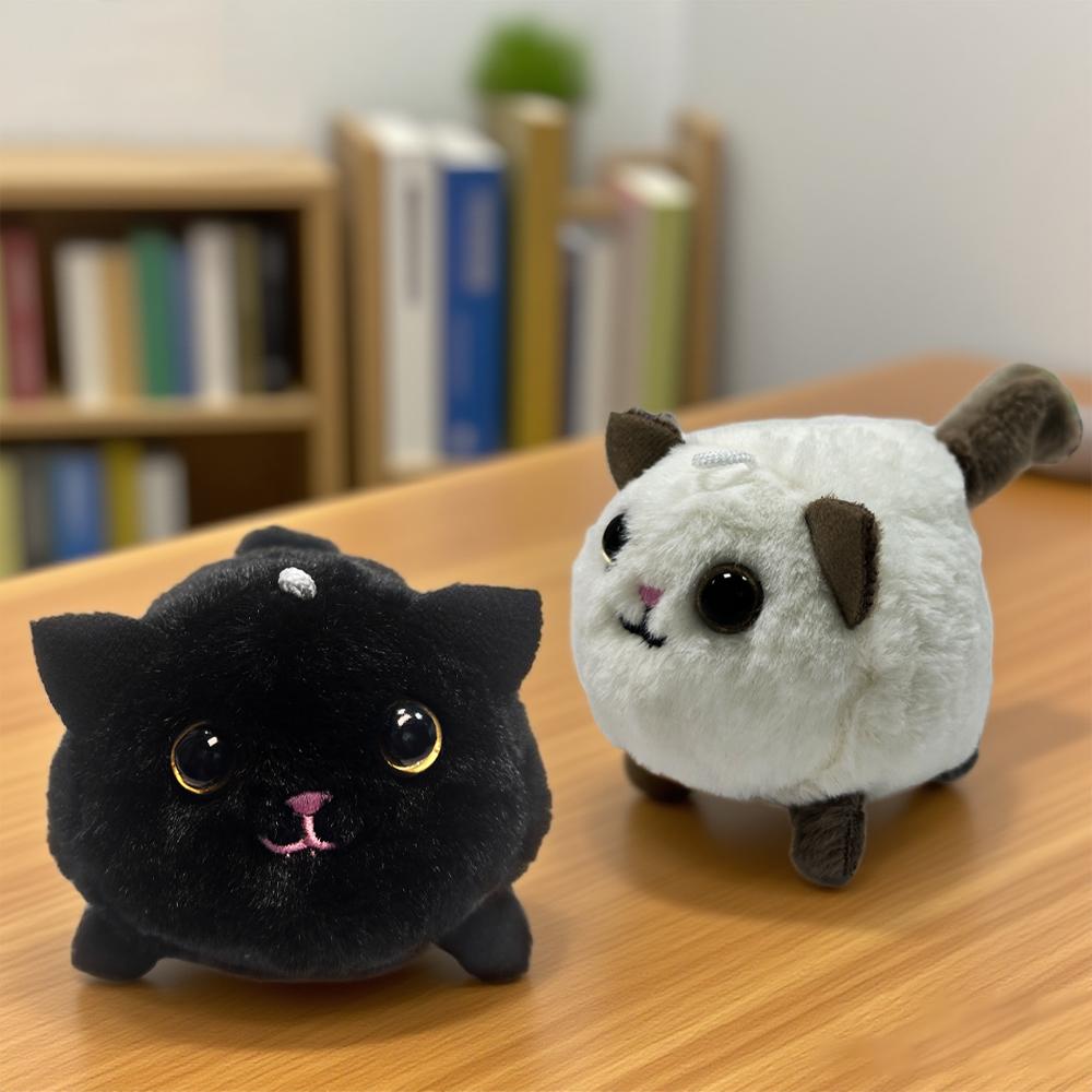 Adorable Wagging Tail Cat Plush Toy, Keychain Pendant Cartoon Animal Cat Fashionable Girl Key Chain Chain Womens Gift