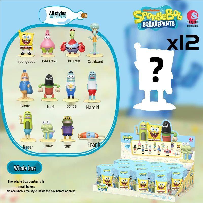 SpongeBob SquarePants Adventure Figures: Patrick, Squidward, Mr. Krabs Blind Box Ornaments