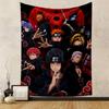 Akatsuki Clan Tematická anime vzorovaná tapiserie do ložnice a obývacího pokoje domácí dekorace