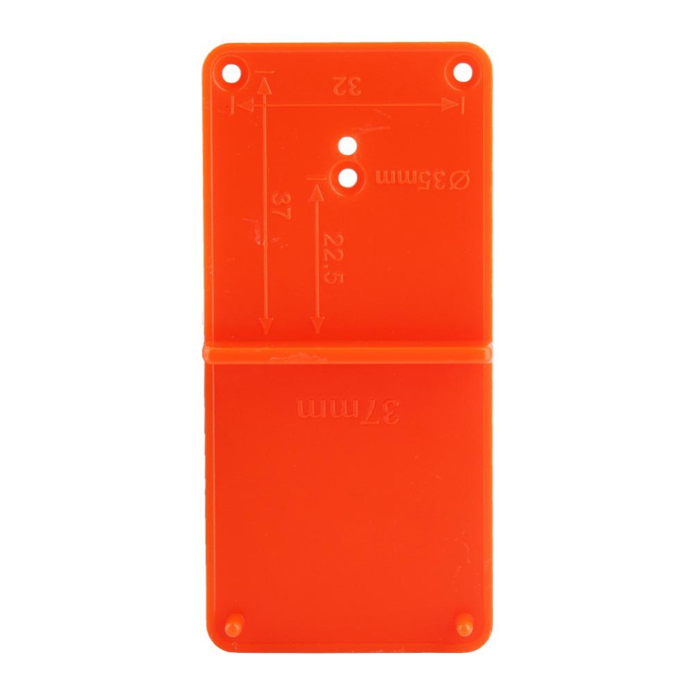 2pcs Compact Pocket Size Hinge Hole Locator Positioning Tool Cabinet Door Template  For Door