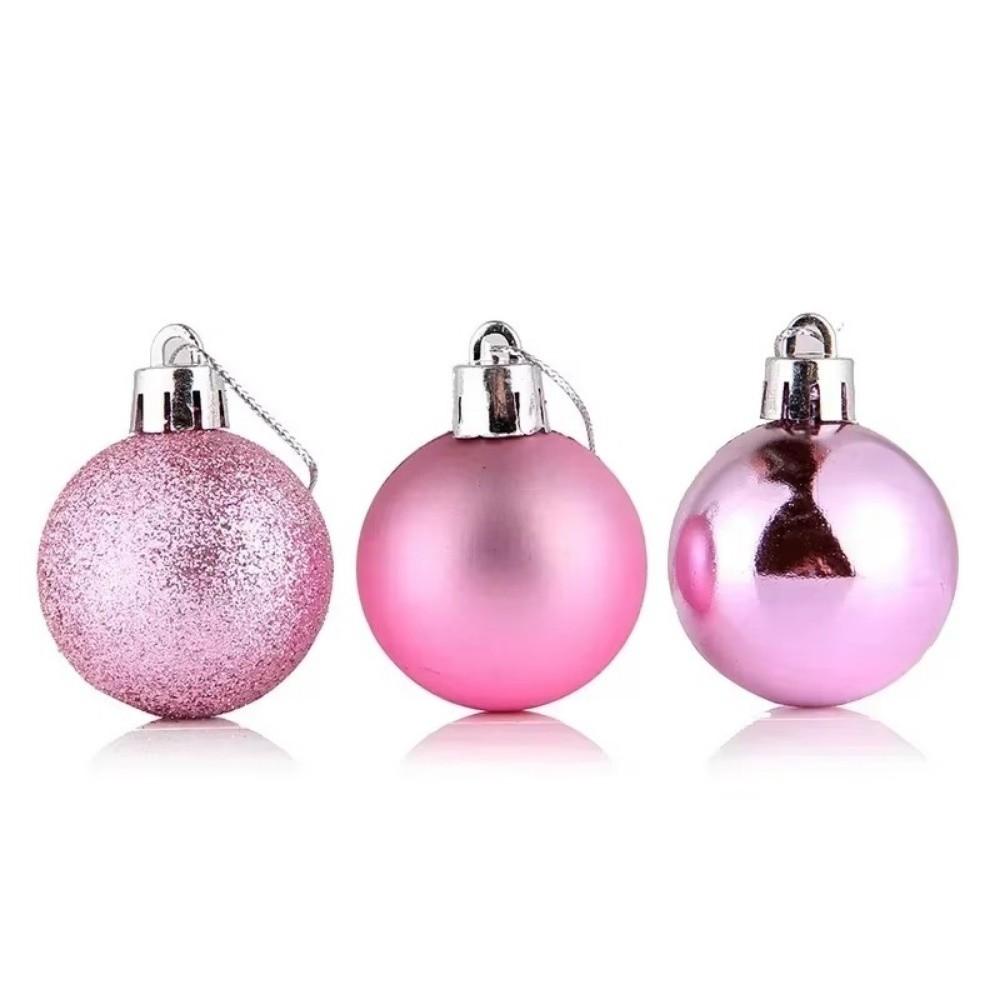 24Pcs Plastic Christmas Balls 3/5CM Xmas Tree Baubles Christmas Tree Ornaments Party Decor