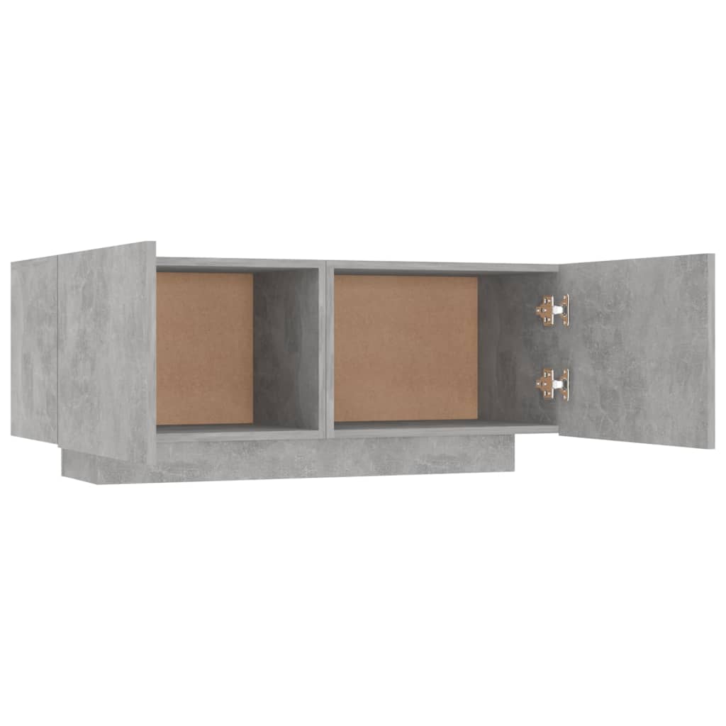 Vidaxl Szafka Nocna, Szarość Betonu, 100X35X40 Cm, Płyta Wiórowa