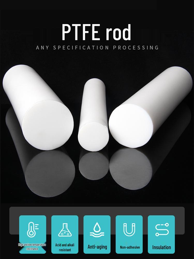 White High-Temperature Resistant PTFE Plastic Rod