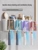 LIEI Suction Cup Wall-Mounted Toothbrush Holder